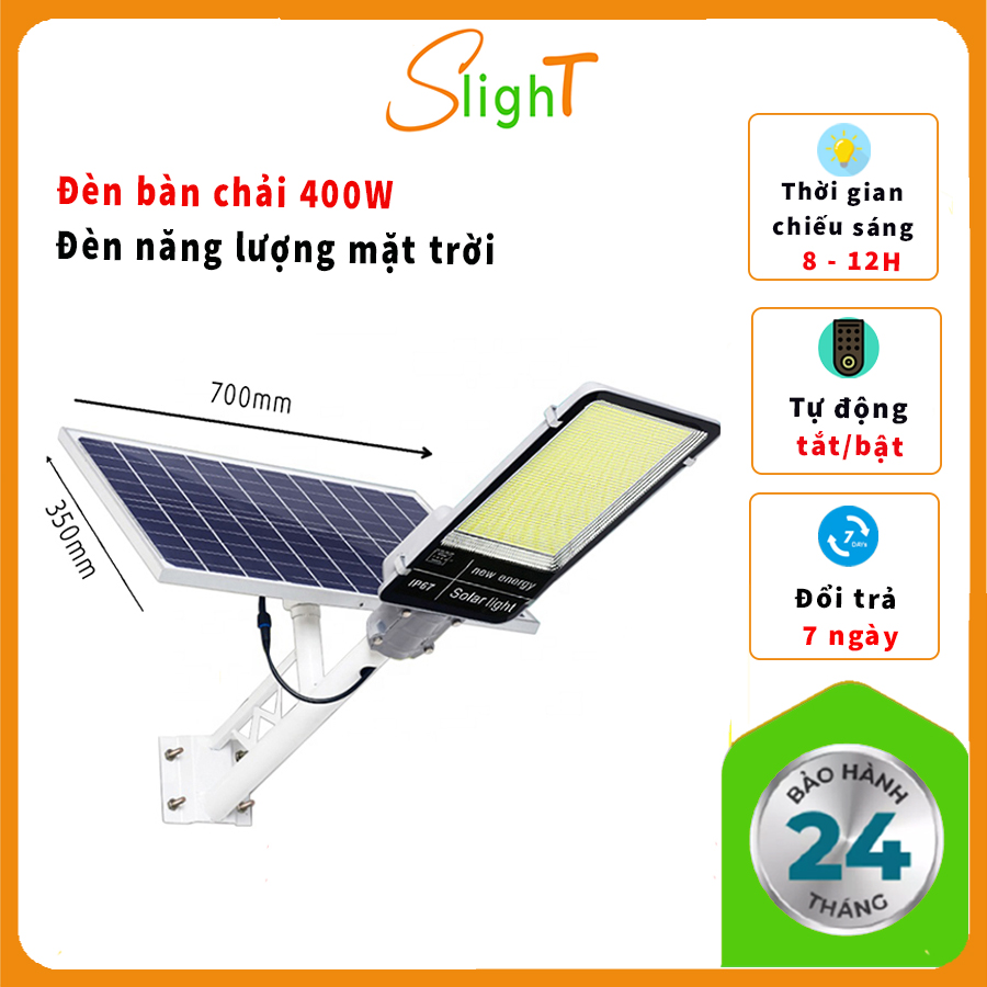 Đèn Bàn Chải Năng Lượng Mặt Trời 400W IP67, Đèn Đường Năng Lượng Sạch Cao Cấp,Tiết Kiệm Điện - Đèn Led Pha Năng Lượng Mặt Trời Đèn Sân Vườn Cảm Ứng Điều Khiển Từ Xa,, Đèn Tích Kiệm Điện - Slight
