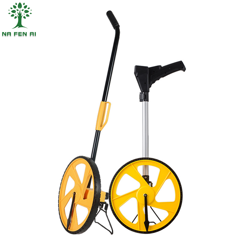 Mechanical distance measuring wheel outdoor digital display hand push roller measuring wheel electronic distance meter meter meter engineering measuring ruler