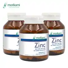 ภาพขนาดย่อของภาพหน้าปกสินค้าZinc ซิงค์ x 3 ขวด โมริคามิ ลาบอราทอรีส์ Zinc Morikami Laboratories จากร้าน Pharmatron บน Lazada