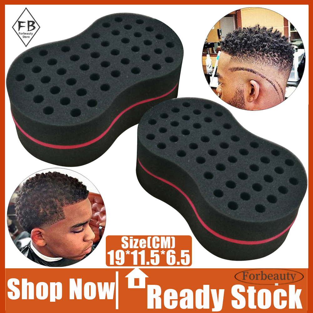 Two Side Hair Twist Sponge Brush Afro Curl Coil Wave Bread Brush Sponge  Styling Tool | Lazada PH