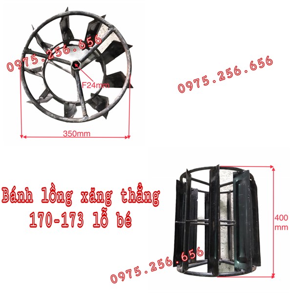 Bánh lồng Thẳng 170=173 lỗ bé phụ tùng máy cày phụ tùng máy nông lâm ngư nghiệp phụ tùng Hùng Lỳ