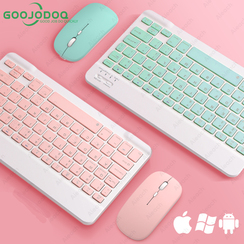 Bàn phím Bluetooth không dây TẶNG chuột không dây