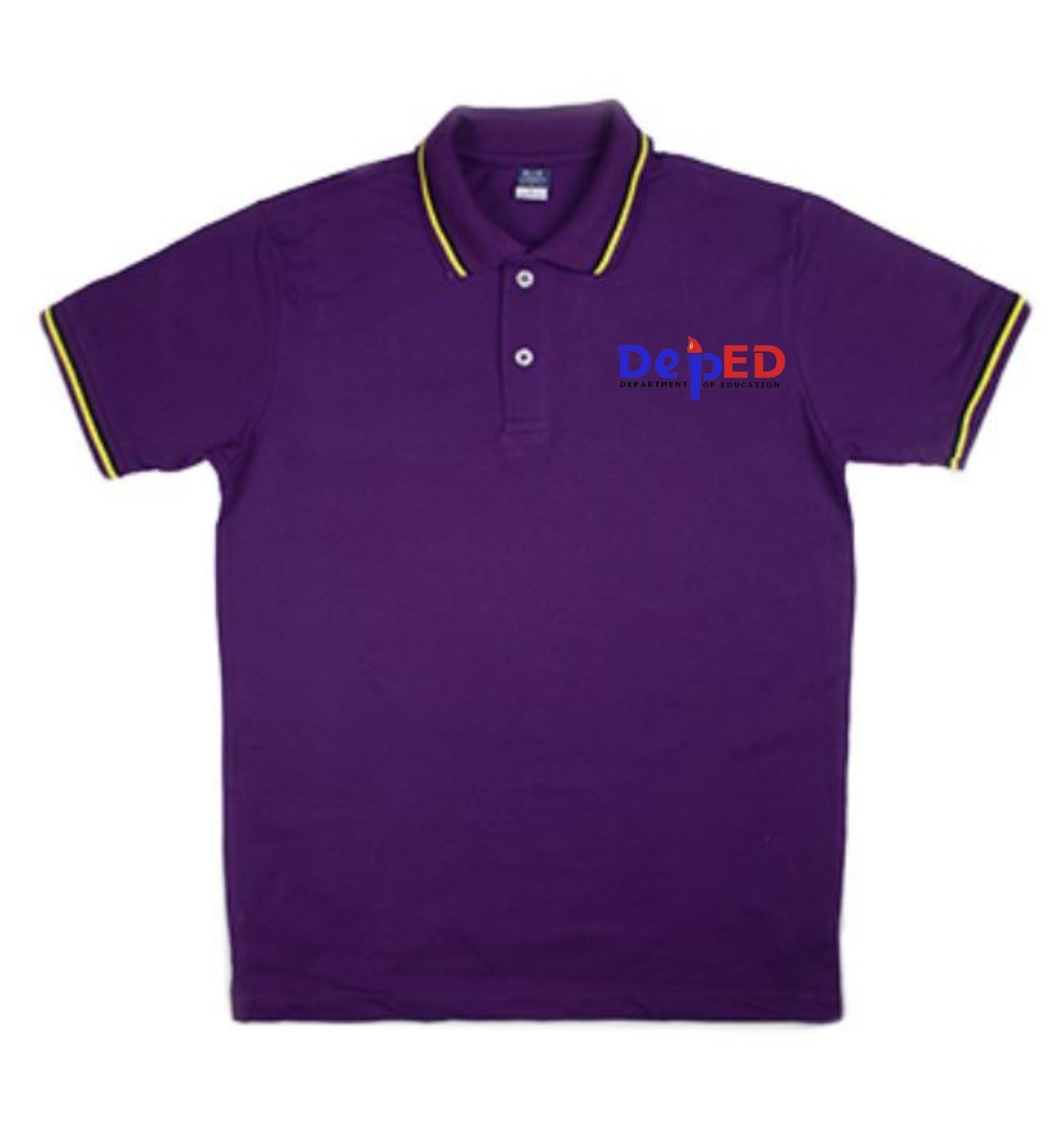 Violet Polo Shirt with DepEd EmbroideredLogo Wash Day Uniform Friday ...