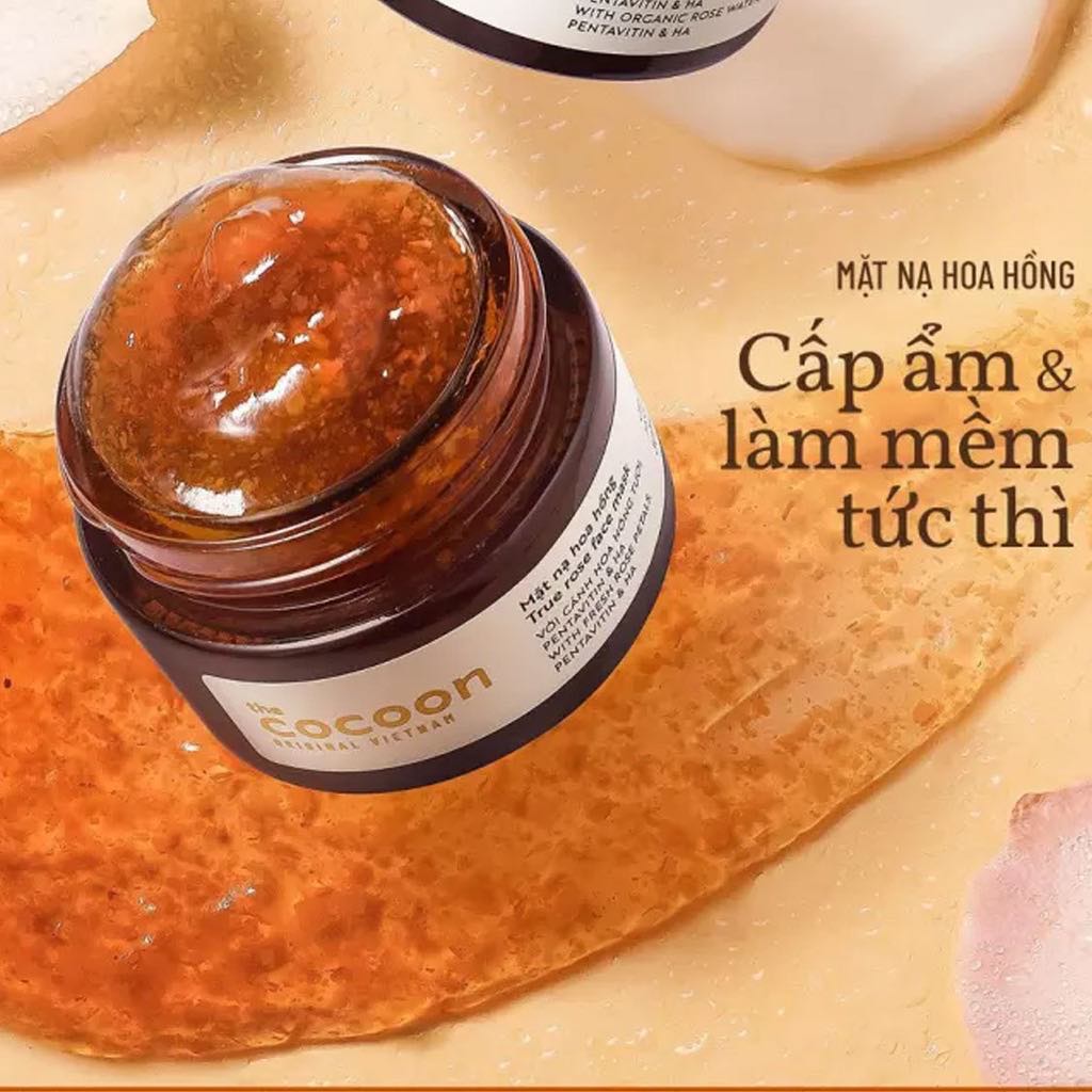 Mặt nạ hoa hồng Cocoon cấp ẩm và làm mềm da 30ml