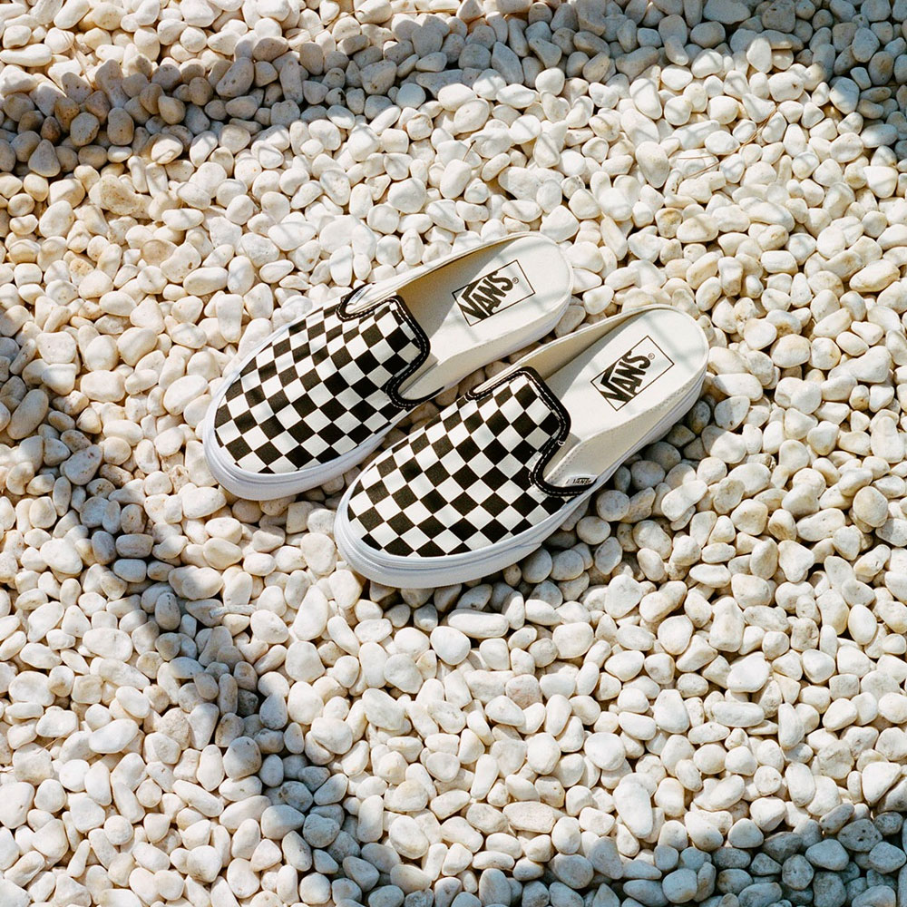 Giày Vans Classic Slip-On Mule Checkerboard VN0004KTEO1