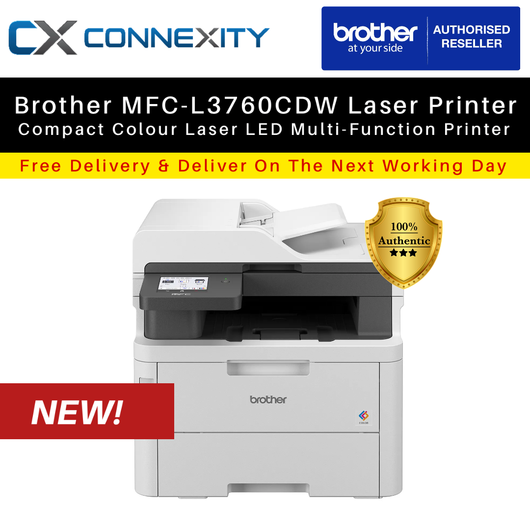 [NEW!] Brother MFC-L3760CDW Compact Colour Laser LED Multi-Function ...