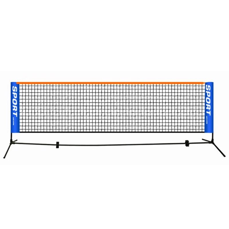 Portable Foldable Badminton Net Bracket Folding Adjustable Simple Training Net For 3M/4M/5M/6M Tennis Outdoor Indoor Net