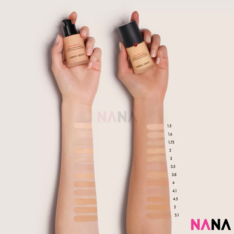 Armani Power Fabric Foundation Color Chart Giorgio Armani Power