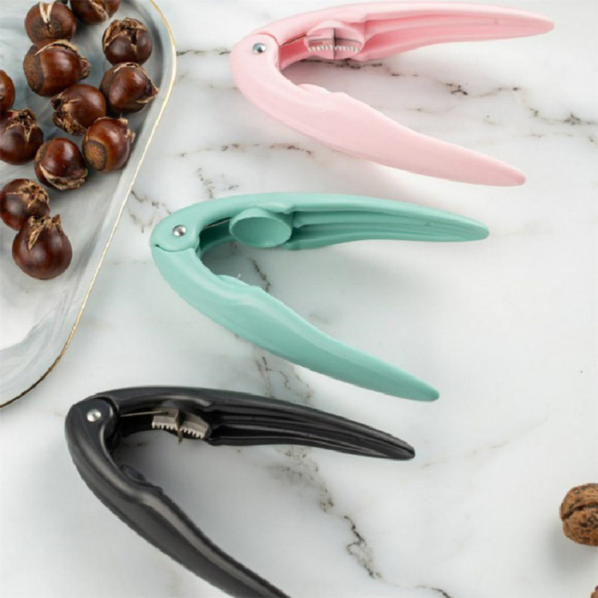 Hạt dẻ mở công cụ Hướng dẫn sử dụng hạt dẻ mở Clip Pecan óc chó nutcracker vỏ chịu lực cao Cracker mở với không tay cầm trượt
