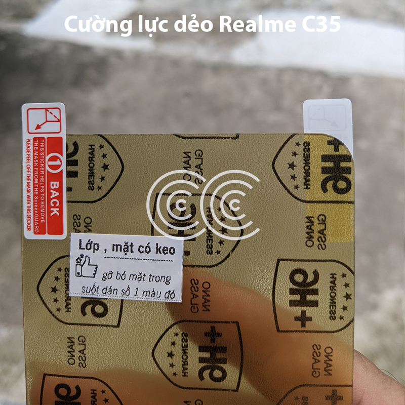 Cường lực dẻo Realme C35 tặng dán camera sau