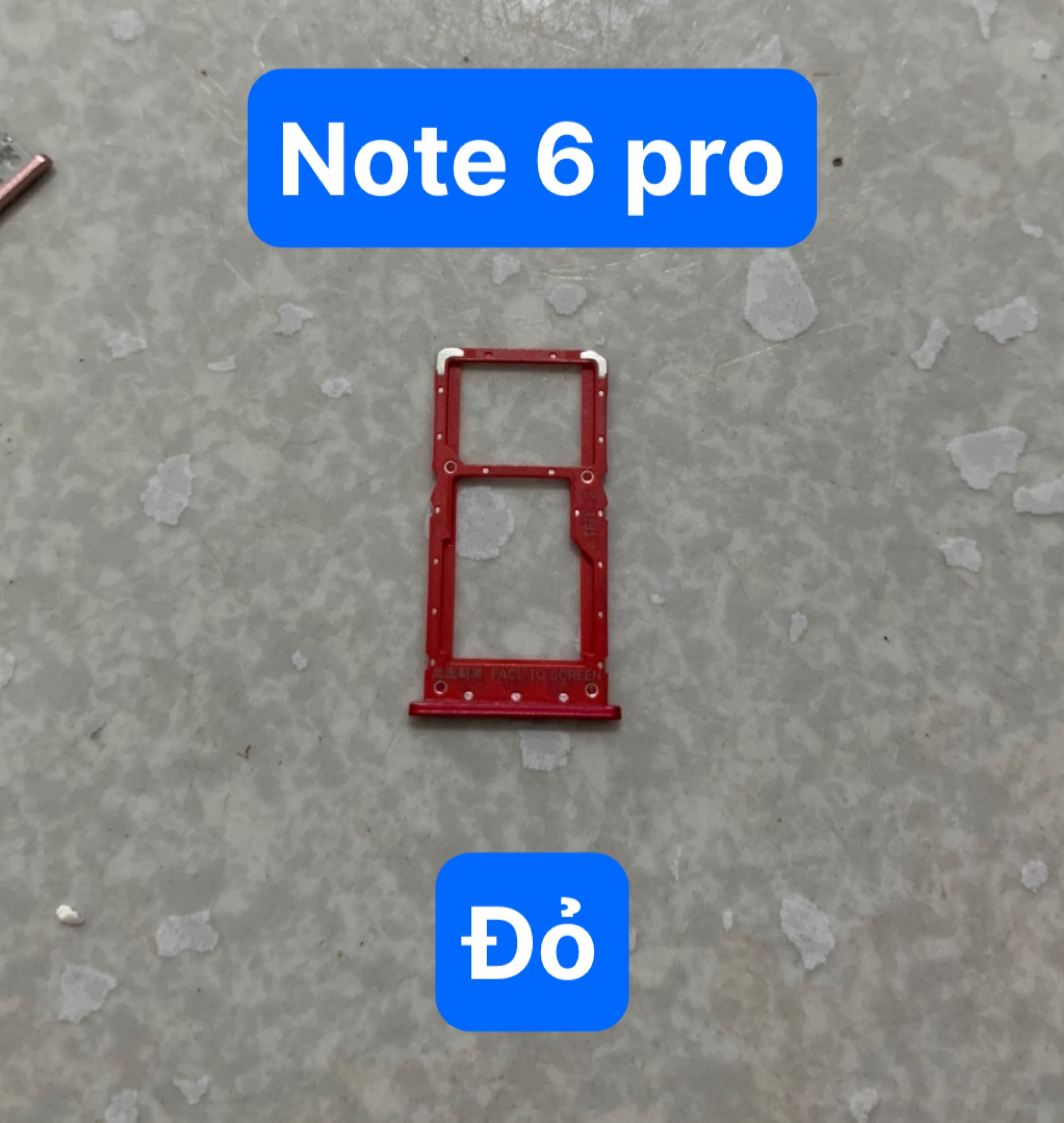 khay sim Redmi note 6 pro