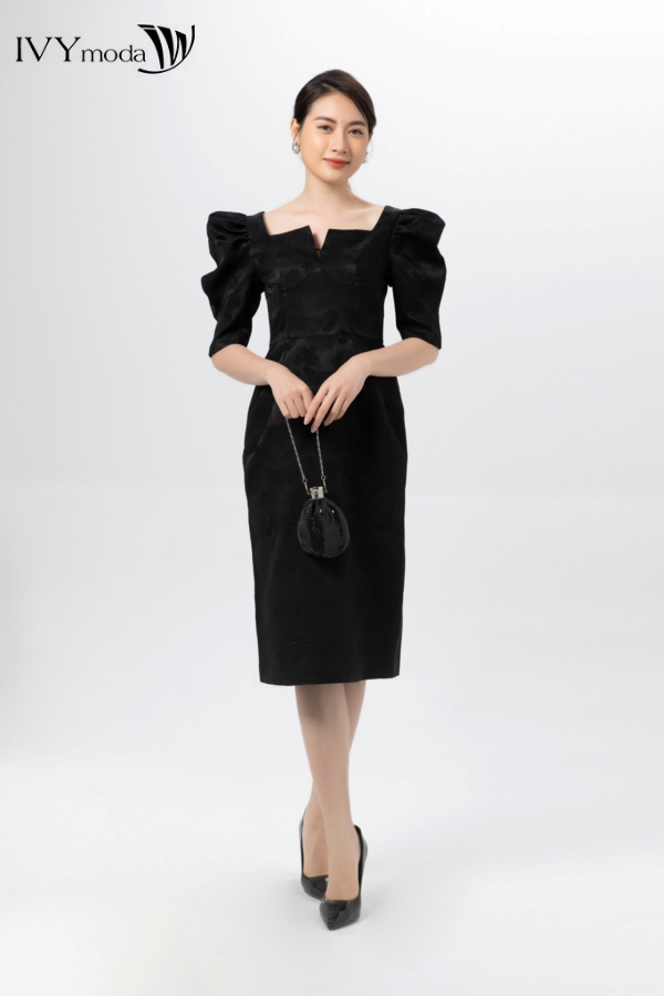 [ Nhập mã LAZSOCIAL10 - Giảm 20% tối đa 99K đơn 199K ] Đầm tay phồng tapta IVY moda MS 48M7181