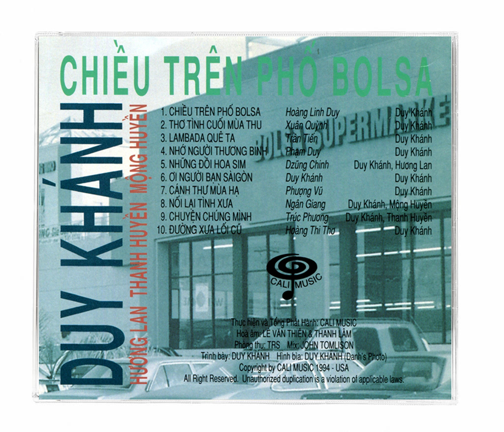 Duy Khanh - Chieu Tren Pho Bolsa [Cali Music CD001]