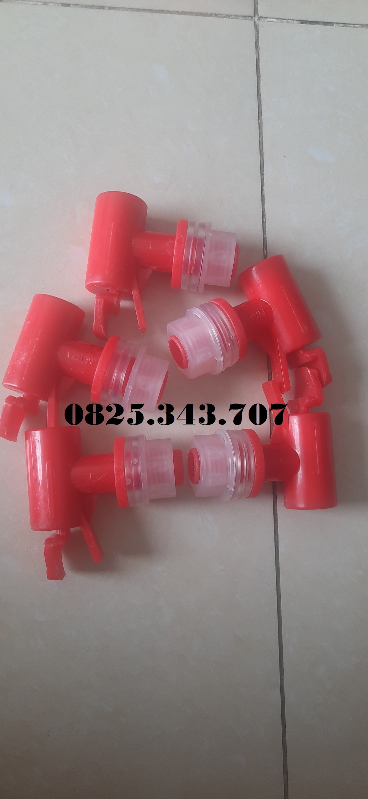 Combo 3 vòi bình nước màu đỏ
