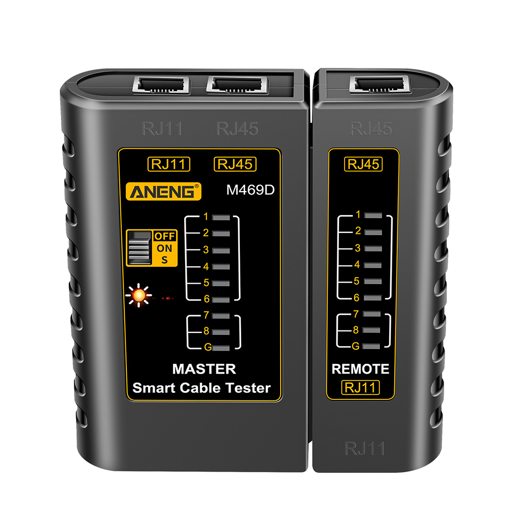 1/2/3 Laptop Network Cable Tester RJ45 RJ11 Wire ABS Plastic Portable Testing Diagnose Tool Networking Accessories Black