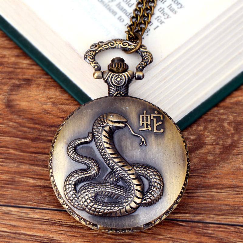 New arrival】0 Bronze Chinese Zodiac Snake Three-dimensional