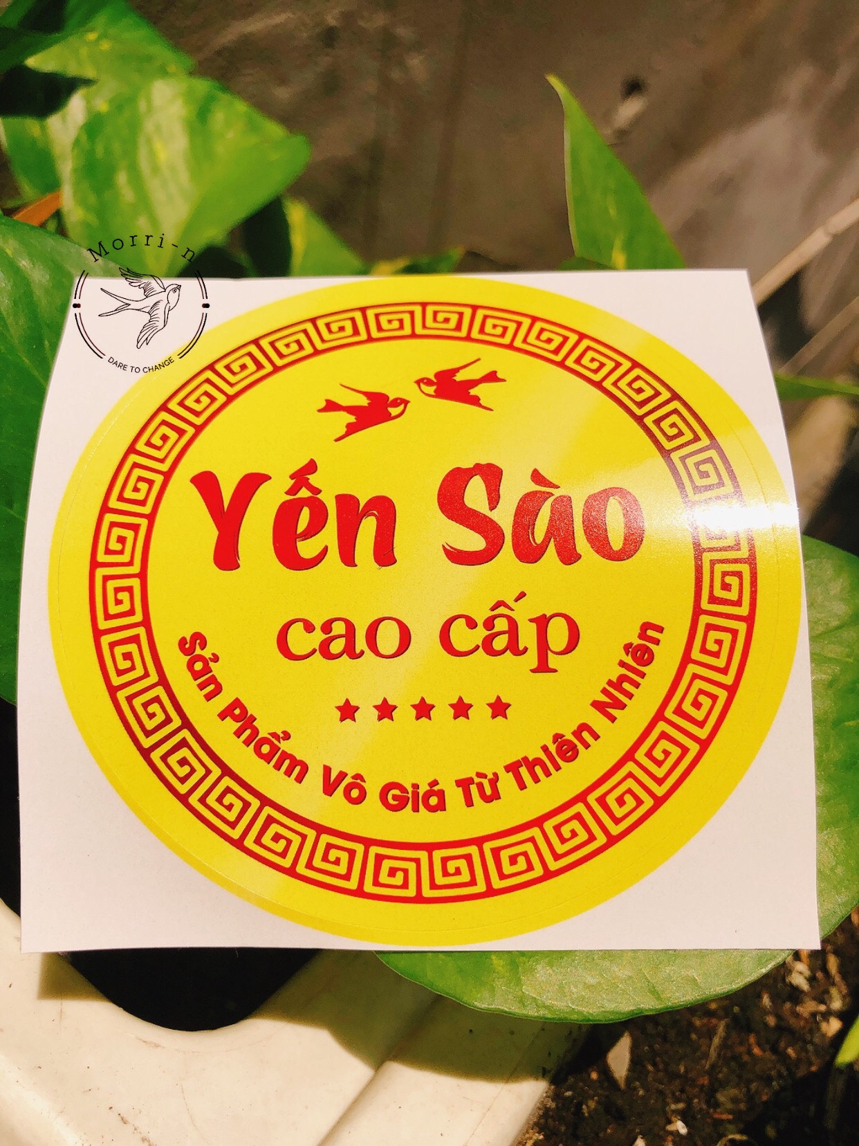 [COMBO] 10 TEM DÁN HỘP DECAL YẾN SÀO CAO CẤP 8.5CM