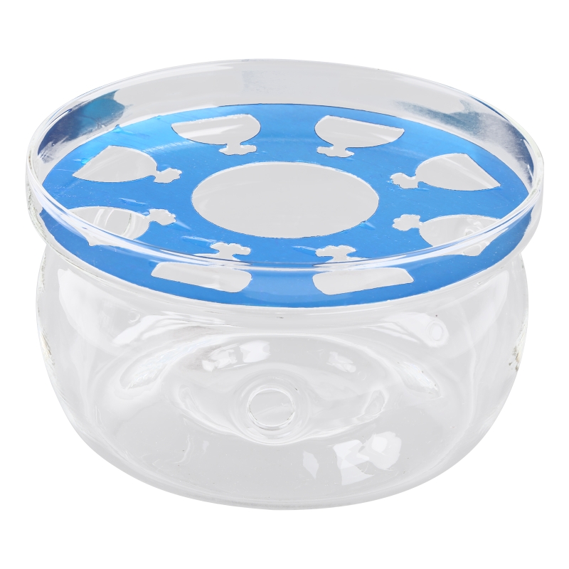 Glass Teapot Warmer Retro Glass Tea Warmer Tea Heater Universal Candle Stand Holder Tea Stove Warmer for Household