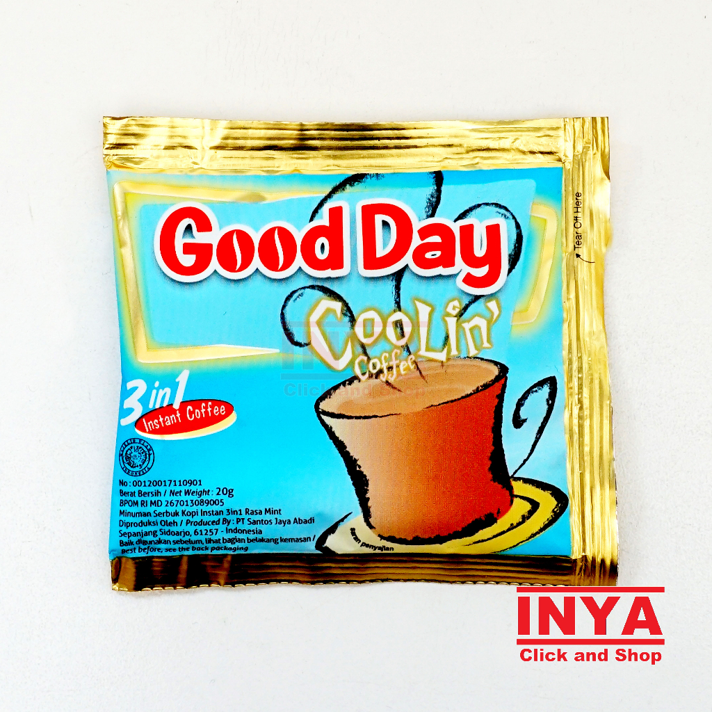 Good Day Coolin 3in1 Instant Coffee 20gr Sachet - Kopi Instan | Lazada ...