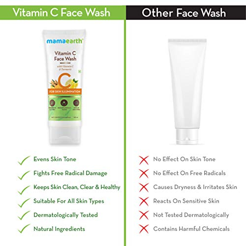 mamaearth vitamin c foaming face wash price