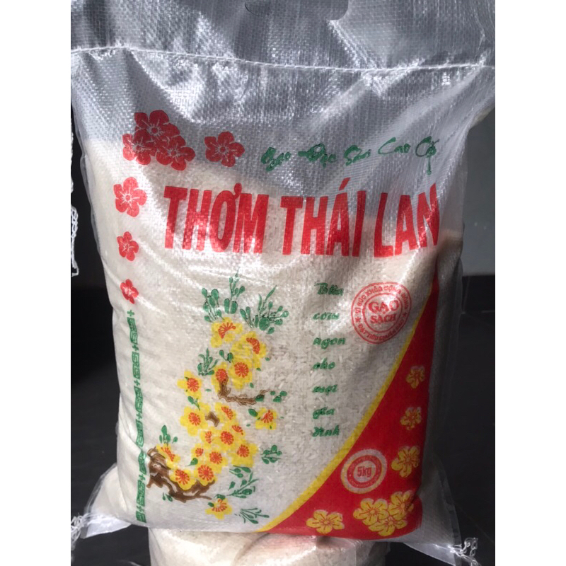 5kg Gạo Thơm thá¡ dẻo ít thơm nhẹ cơm mềm