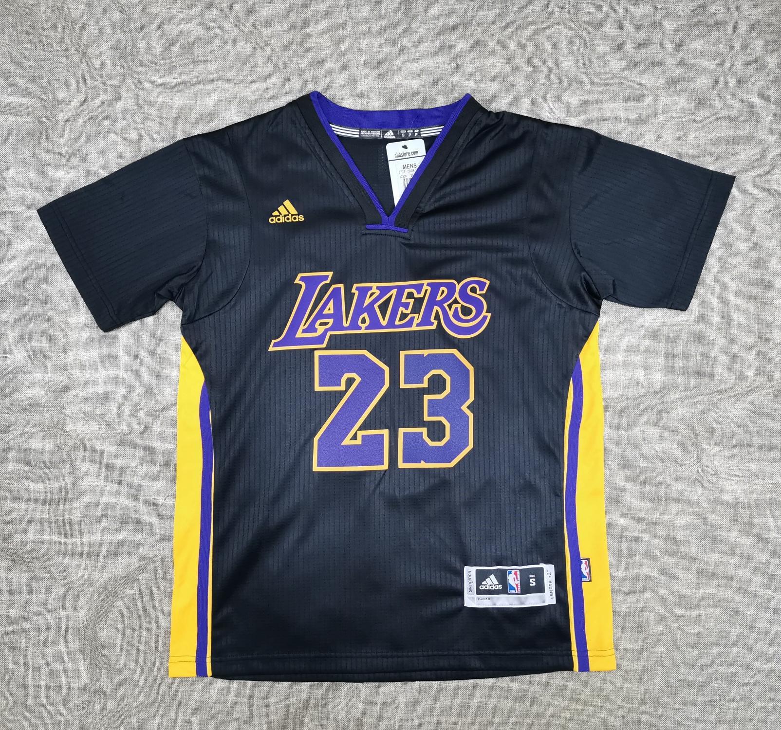 lakers short sleeve jersey