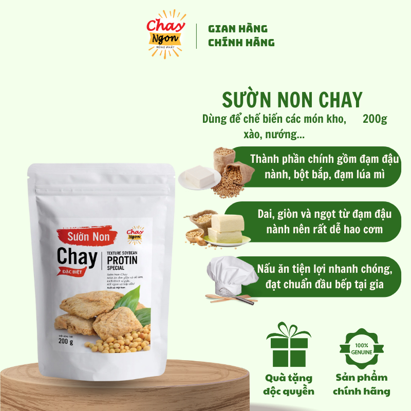 Sườn Non Chay Đặc Biệt 200g - Special Texture Soybean Protin
