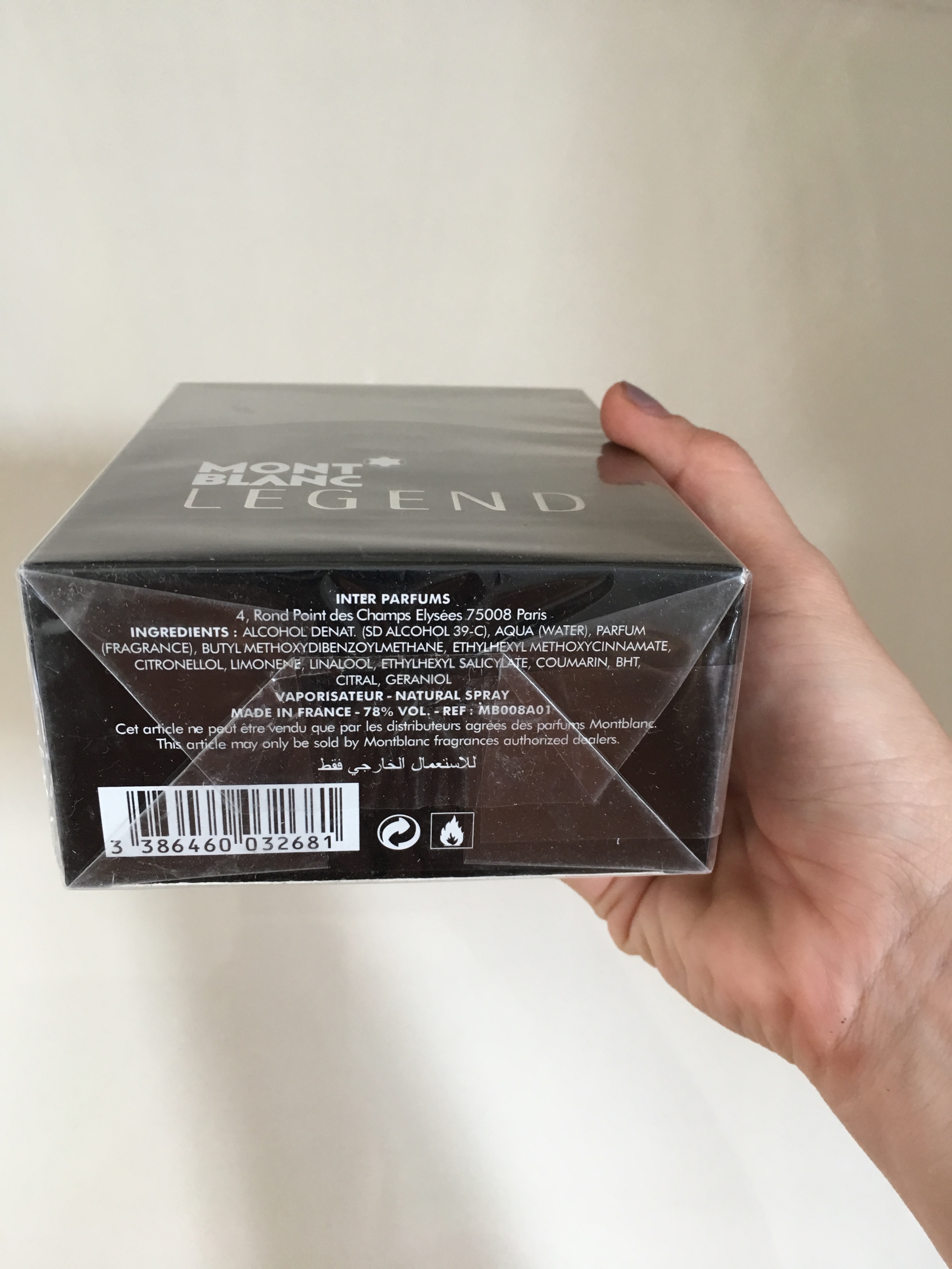 (BẢN ĐẸP) Nước hoa Nam Montblanc Legend EDT 100ml