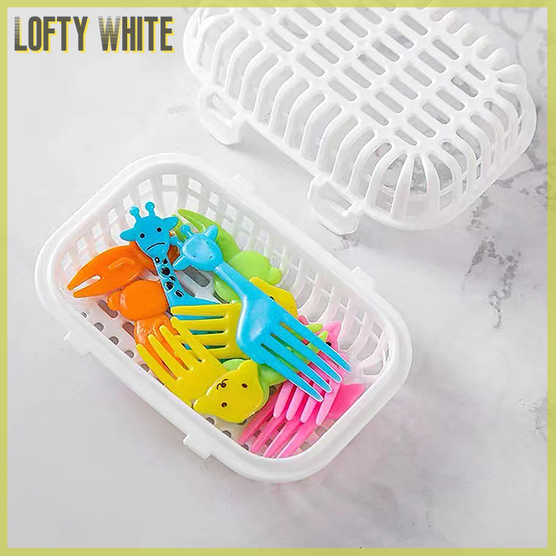 Lofty White Dishwasher Special Small Items Cleaning Basket Kitchen Tools Accessories Soaking Box Storage Box Dish Fork Chopstick Storage