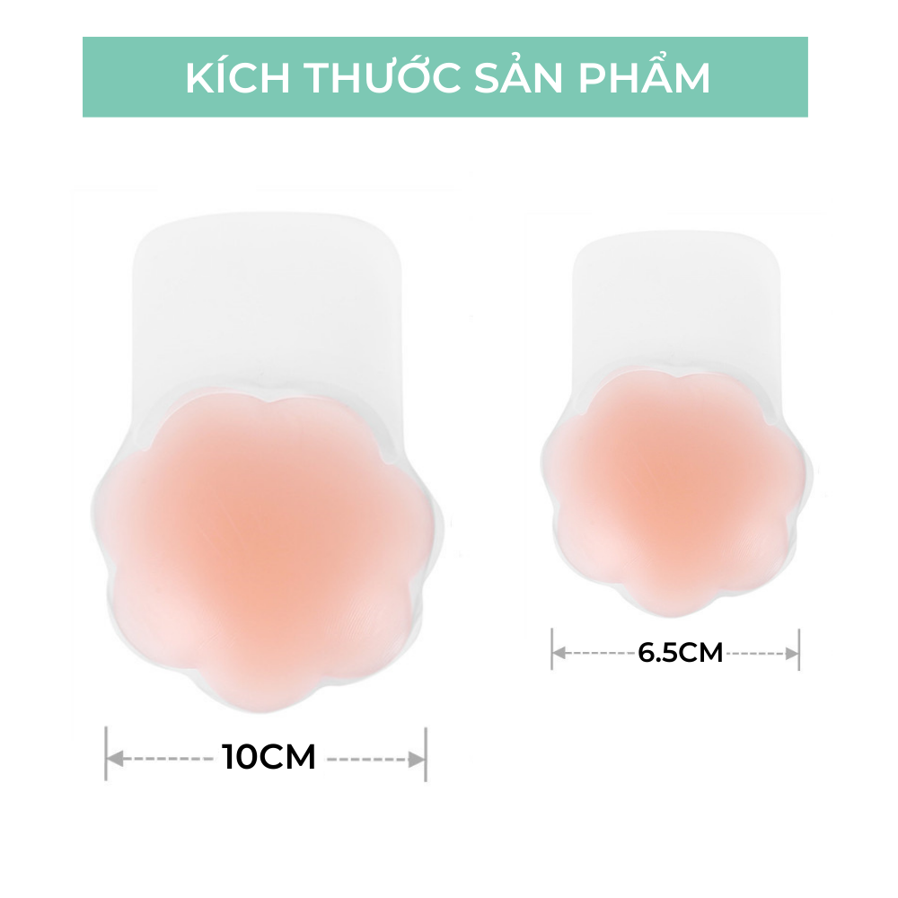 Cặp Miếng Dán Nâng Ngực Silicone - Dán Ngực Tái Sử Dụng BEBE CHIC