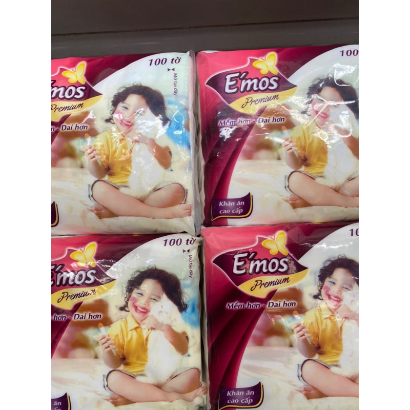 Khăn Giấy Vuông Emos  khổ giấy 330mmx330mm