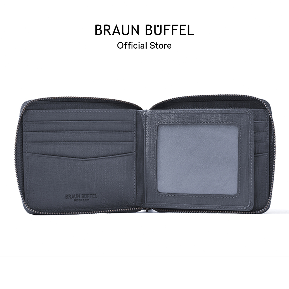 braun buffel zip wallet