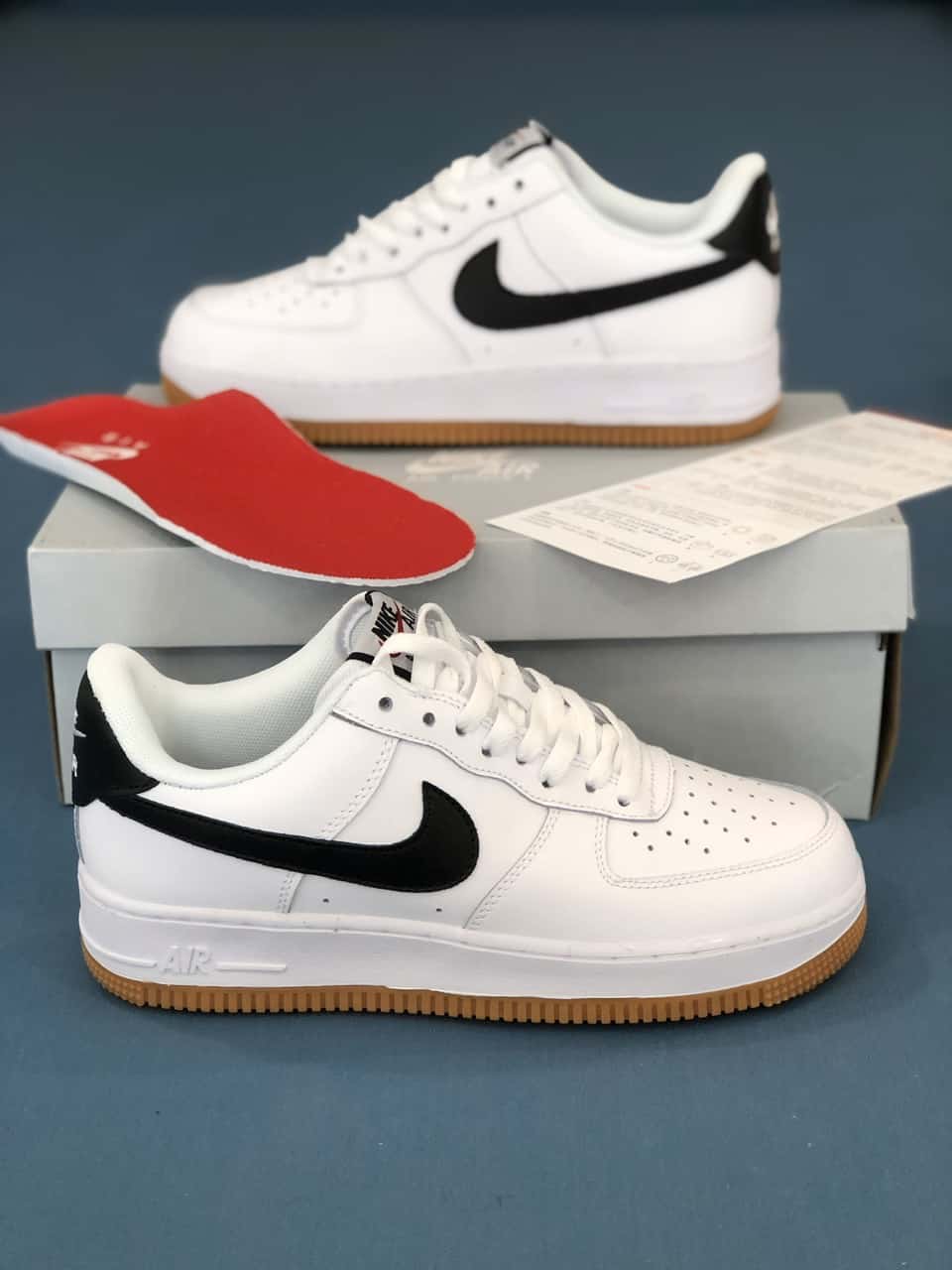 GIÀY NIK.E AIR FORCE 1 ĐẾ NÂU ( full box + bill + tất )