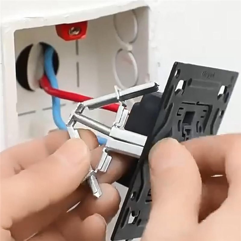 Junction Box Patch Kit Concealed Junction Box Repair Kit, Back Box Repairer Clip - 86/118 Type ...