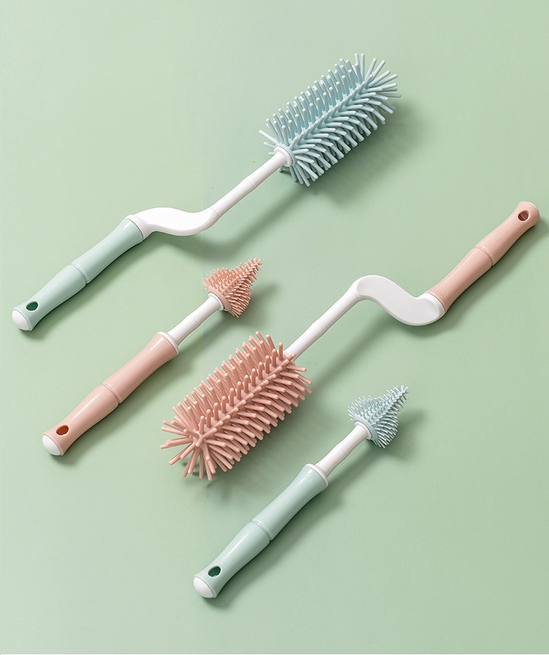 Bộ Cọ Rửa Bình Sữa Silicone Dolphin