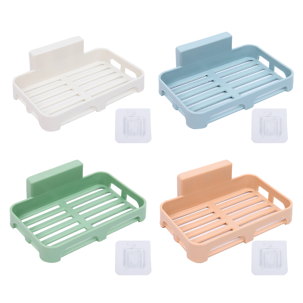 Punch-free Simple Installation Soap Box Wall-mounted Practical Drain Soap Holder Bathroom Storage Tools