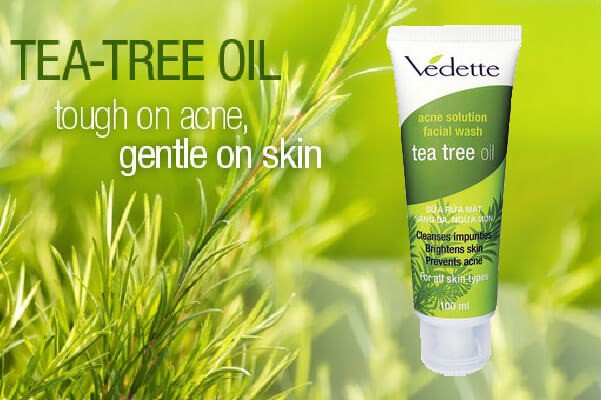 Sữa rửa mặt tràm trà Vedette Tea Tree Oil – sáng da 100ml