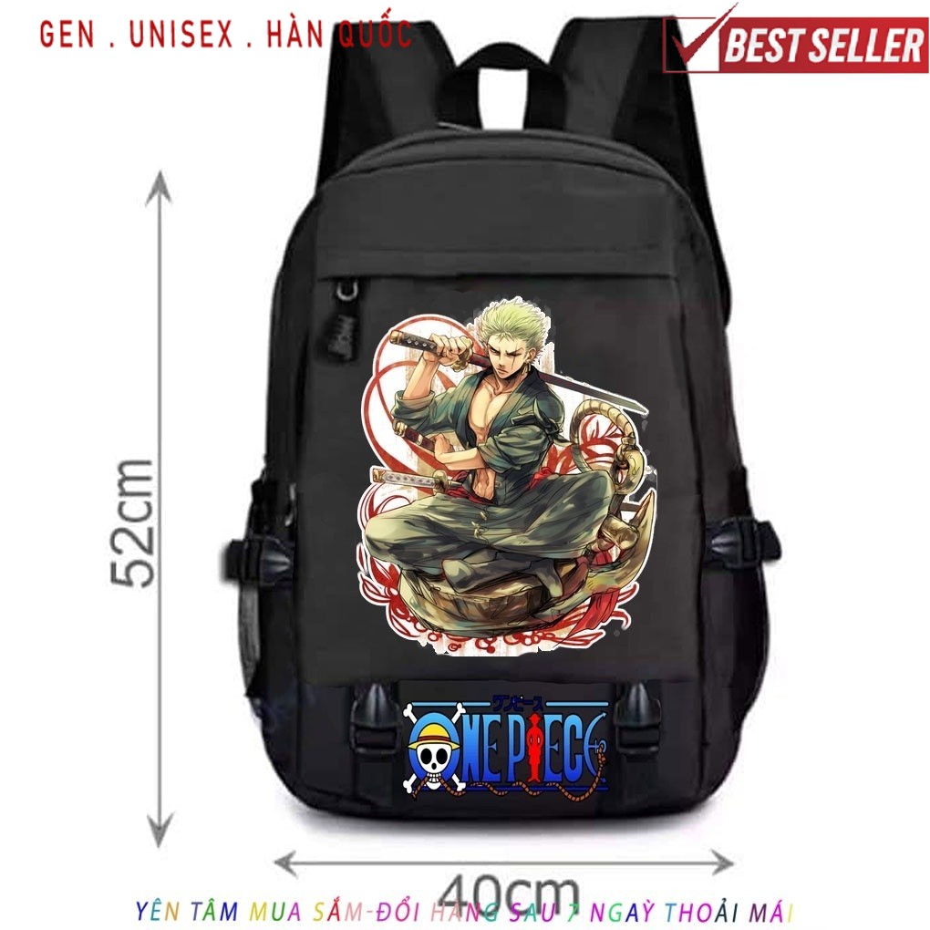 Balo ace râu trắng FREESHIP Balo one piece - cặp onepiecee dành cho fan anime , balo luffy giá rẻ