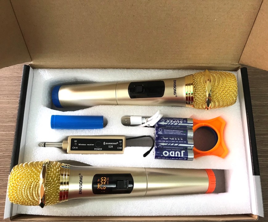 Micro Không Dây Đa Năng Zansong S28 - Bộ 2 mic