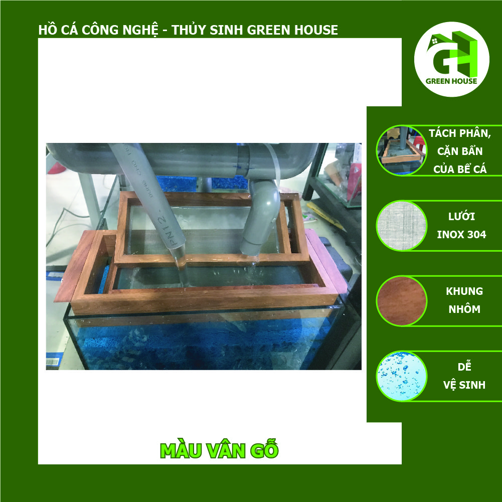 Khay tách phân cá, khay lọc cặn hồ cá (20cm x 15cm)