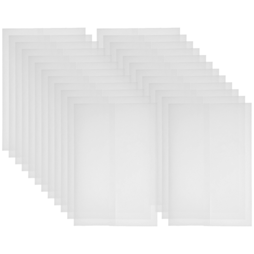 【SmartHorizon】50 Pcs Wedding Invitation Paper Envelope Blank Greeting Cards Clear Blank for Letters Portable Translucent. 