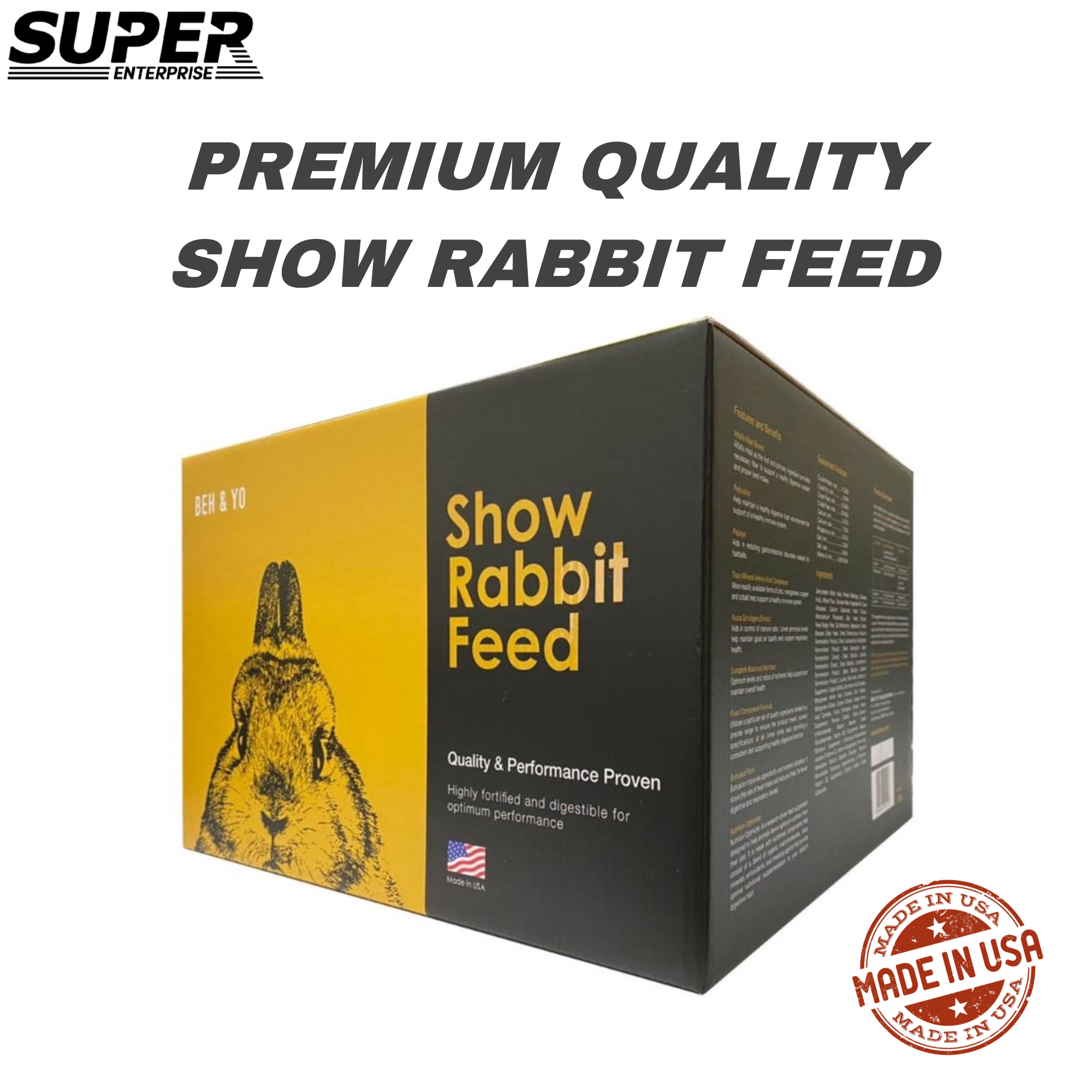 Beh & yo show rabbit sale feed