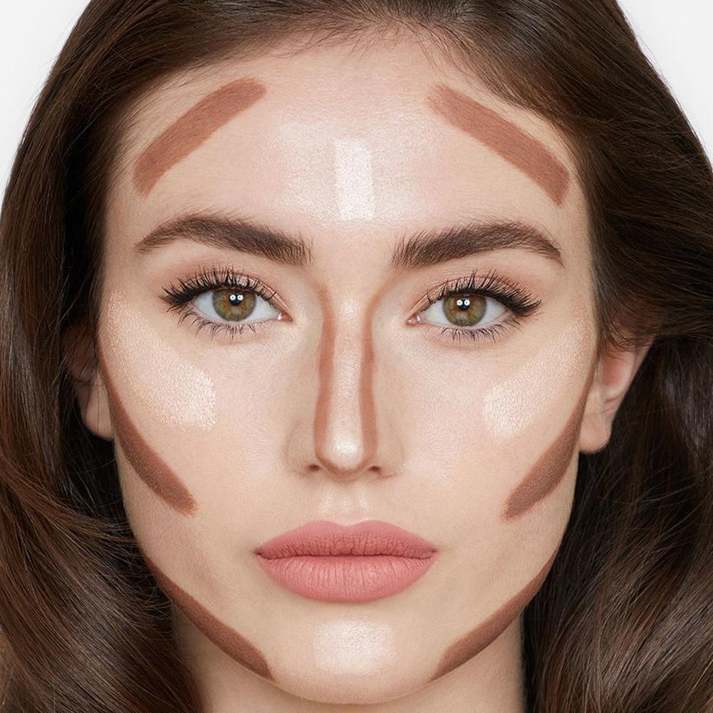 Double Head Highlighter Contour Stick 2 In 1 Professional Makeup Base Foundation Cream Shadow Concealer Pen Face Bronzer. 