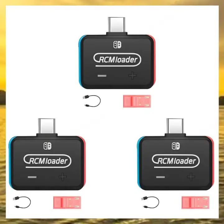 (IKHR) 3X V5 RCM Loader Auto Clip Jig Tool Switch NS Console with USB Cable Built in Injection Program