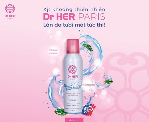 Xịt khoáng Dr HER Paris 150ML