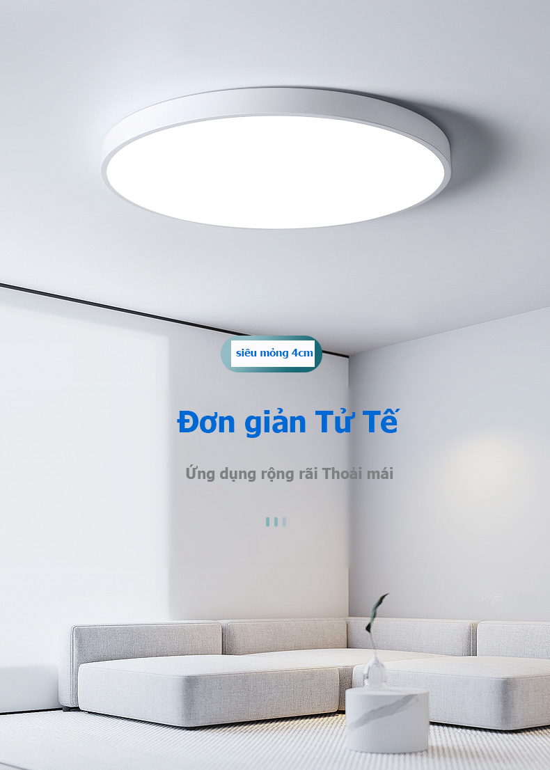 Đèn led ốp trần 18w 24w 36w phòng khách phòng ngủ nhà bếp trang trí nhà cửa