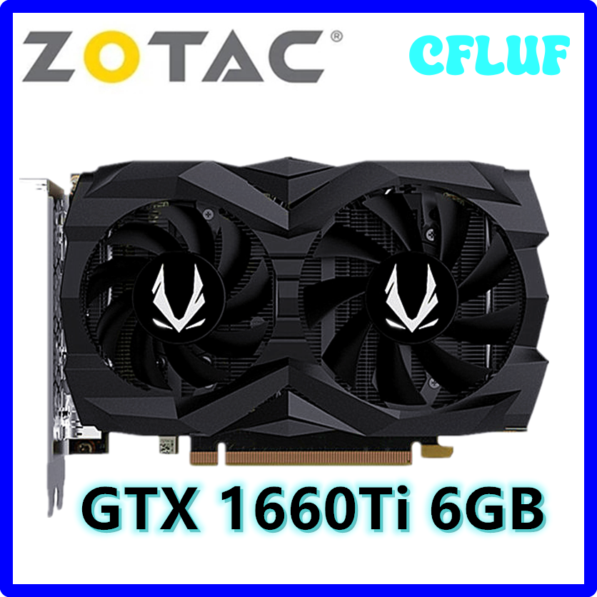 CFLUF Zotac GTX 1660 Super 6GB 1660Ti Graphics Cards Nvidia Video Card  GDDR6 RTX Super GPU Desktop PC Computers Game Nvidia Geforce DHRTH
