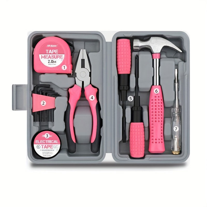 Household manual tool set, electrical maintenance tool set, household multifunctional car combination toolbox set
