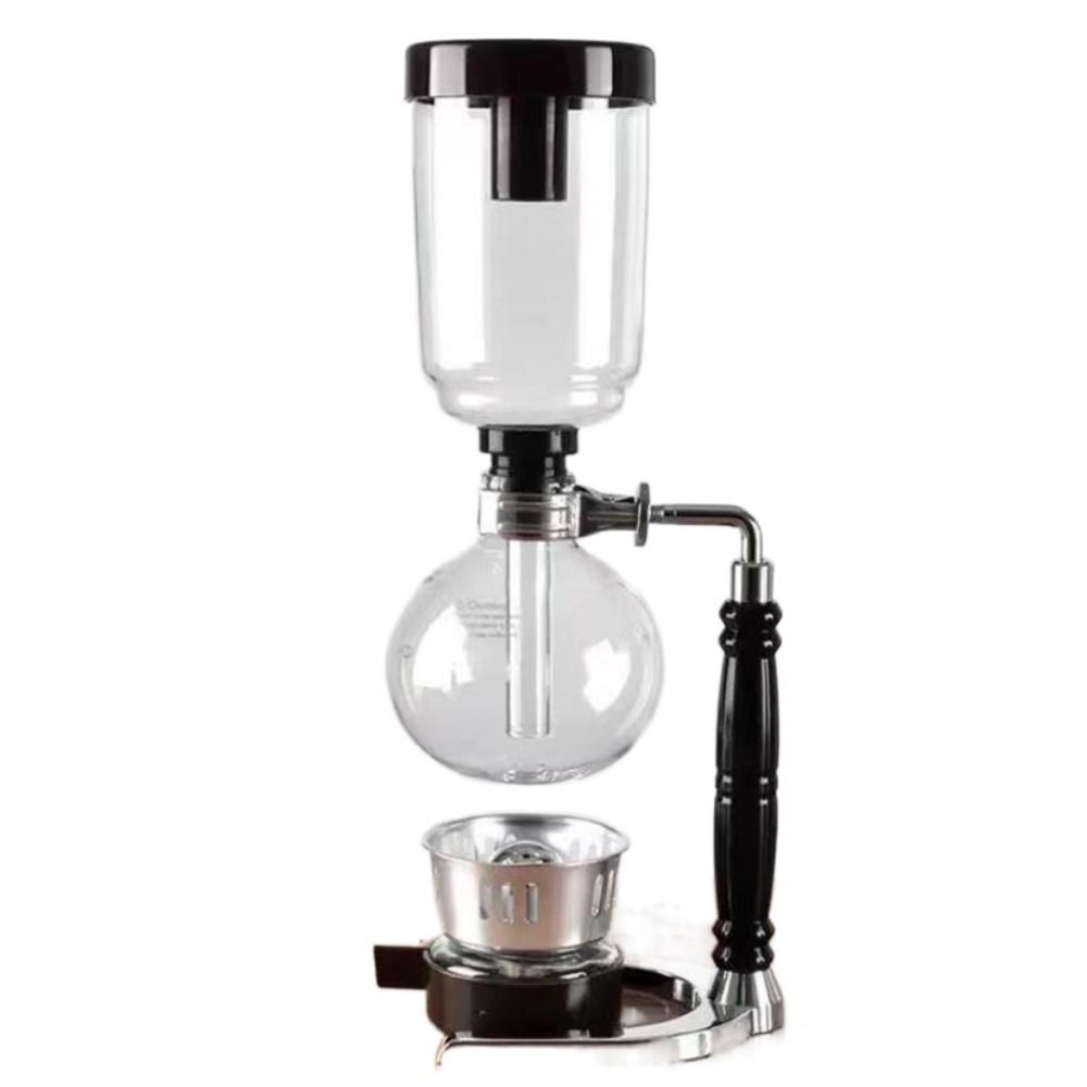 GEMMA Cổ điển Máy pha cà phê Siphon Lọc 3/5 ly Chịu nhiệt Máy pha cà phê chân không Phong cách Nhật Bản Thủy tinh Máy pha trà nóng Nhà