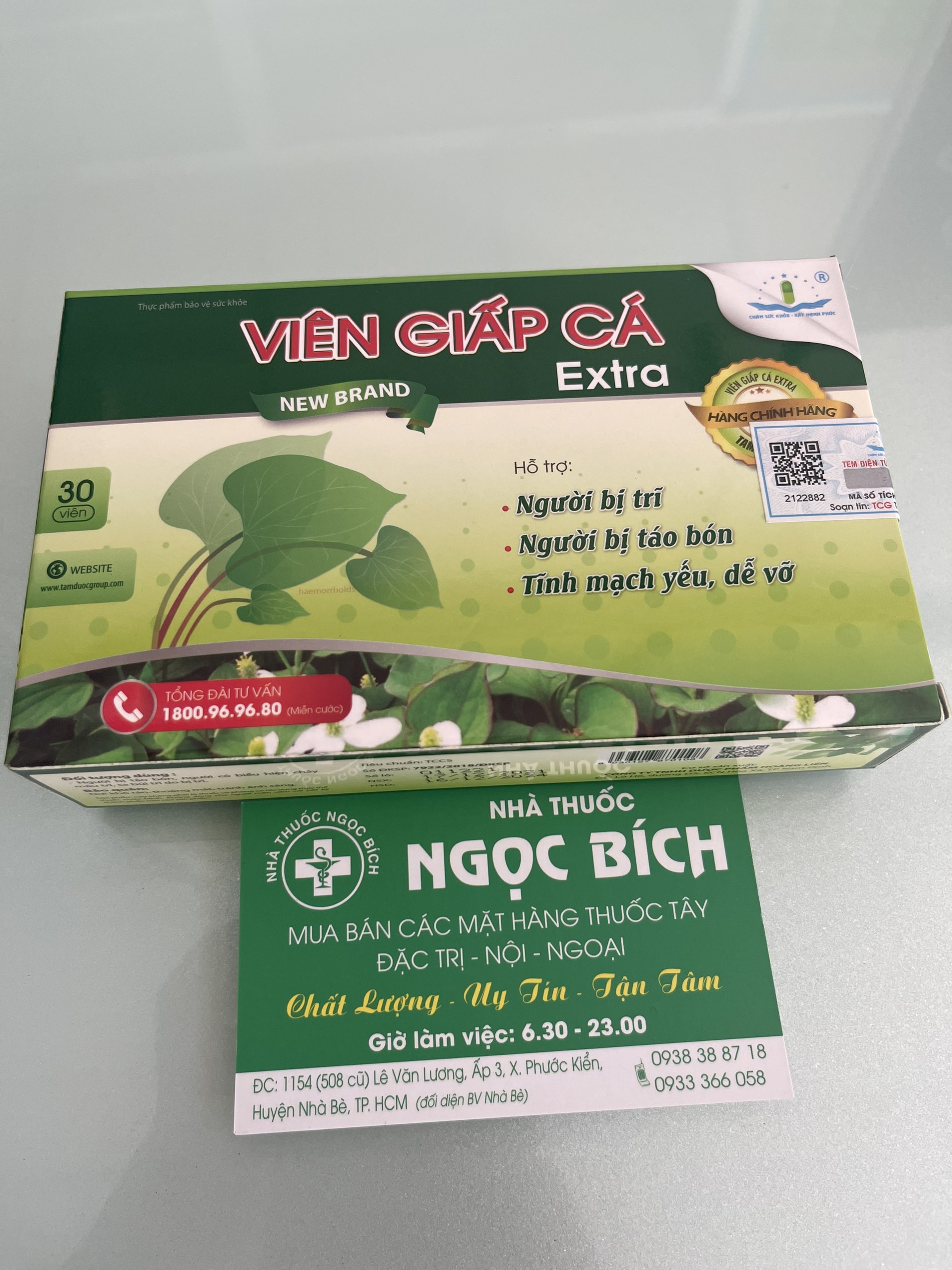 VIÊN GIẤP CÁ EXTRA HỘP 30 VIÊN